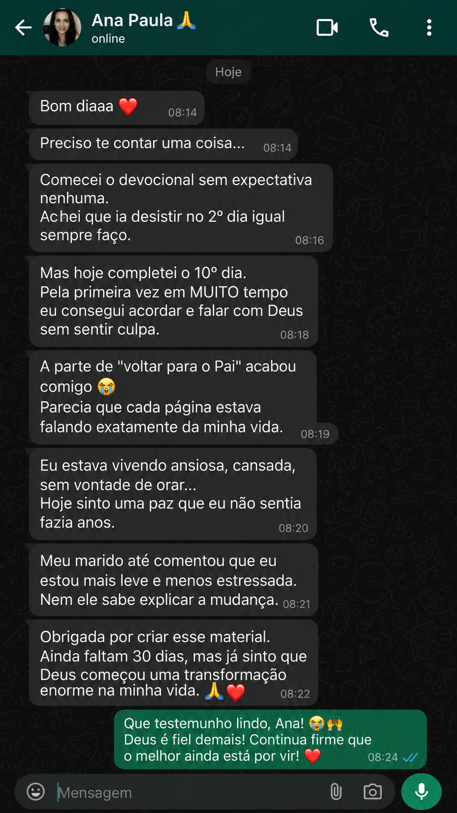 Testimonio de alumno